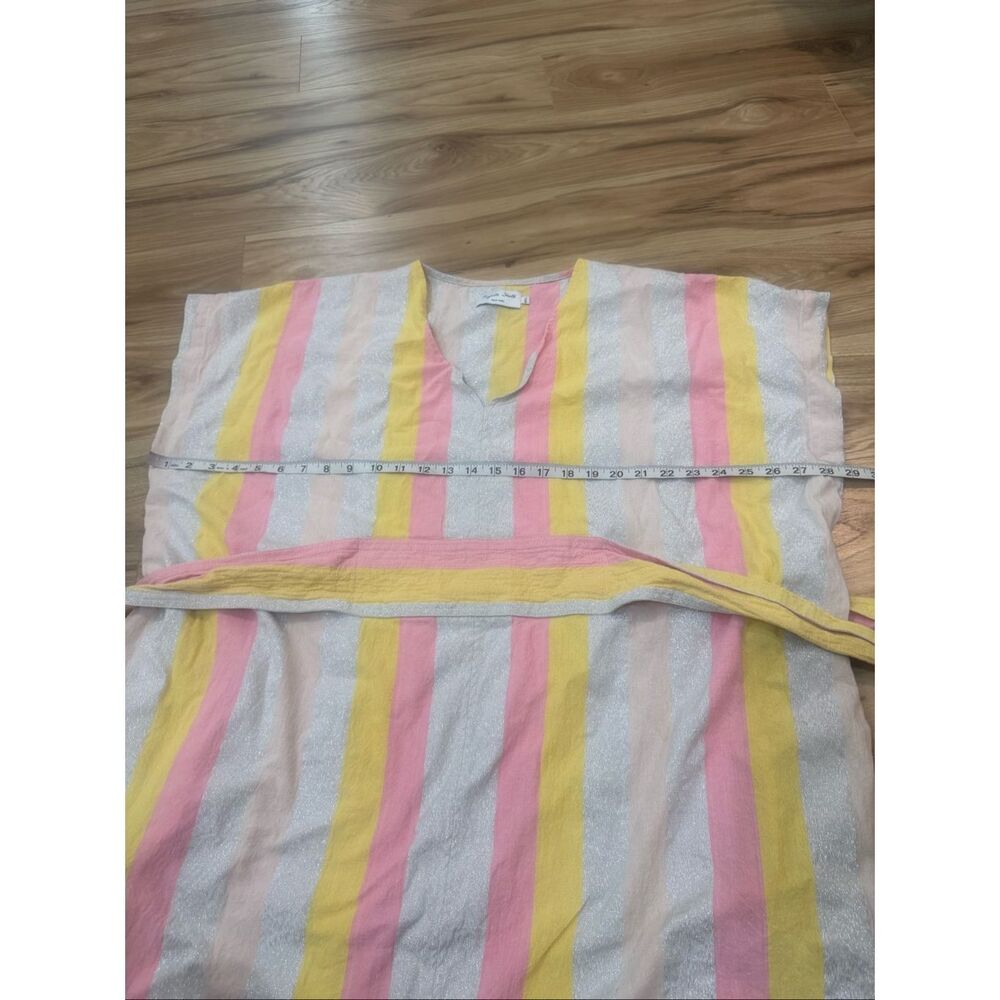 Rujuta Sheth Ruby Kaftan Dress - Candy Stripe boho lagenlook sz M/L - Picture 7 of 8